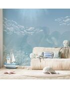 Panorama-Tapete Le Grand Bleu Bleu - 384x280 cm