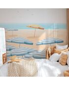 Papier peint panoramique Azur multicolore - 288x275 cm