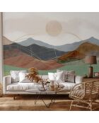 Papel pintado panorámico Yoake multicolor - 384x280 cm