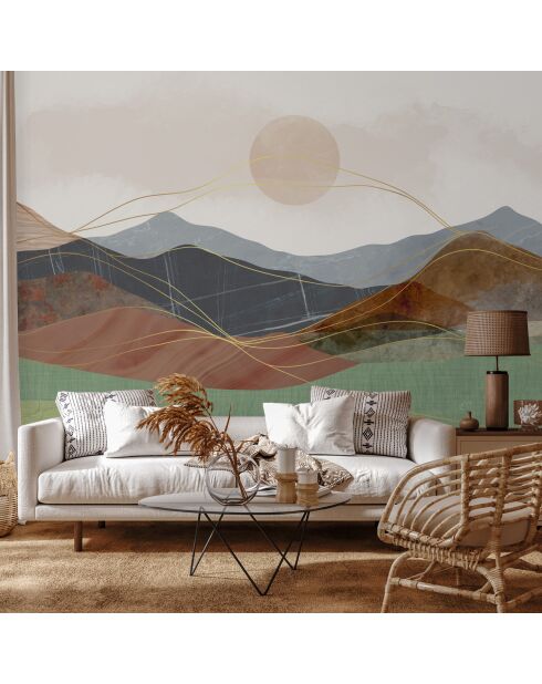 Papel pintado panorámico Yoake multicolor - 384x280 cm
