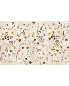 Herbarium panoramabehang veelkleurig - 432x270 cm