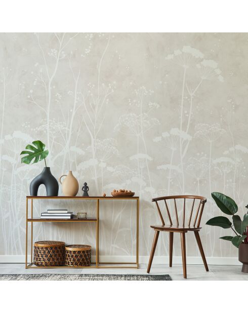 Papel pintado panorámico White Ombelles - 288x300 cm