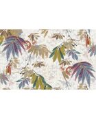 Panoramisch meerkleurig Foliage behang - 480x300 cm