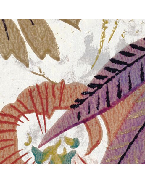Panoramisch meerkleurig Foliage behang - 480x300 cm