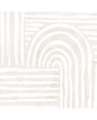 Kreidecremefarbene Panorama-Tapete - 288x280 cm