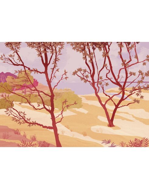 Rivage Amber mehrfarbige Panorama-Tapete - 384 x 270 cm