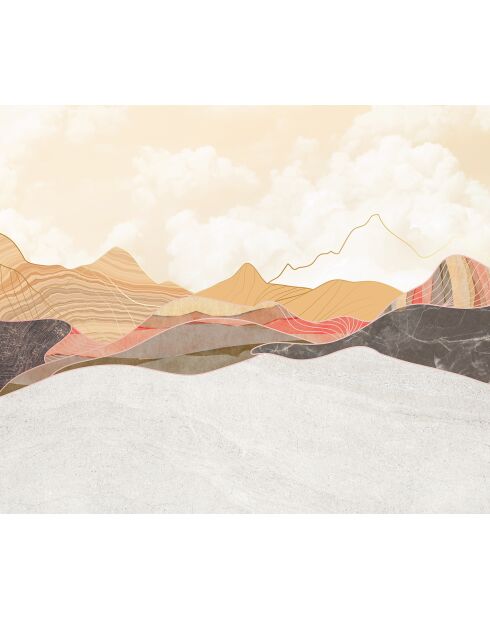 Papier peint panoramique Sirocco beige - 336x280 cm
