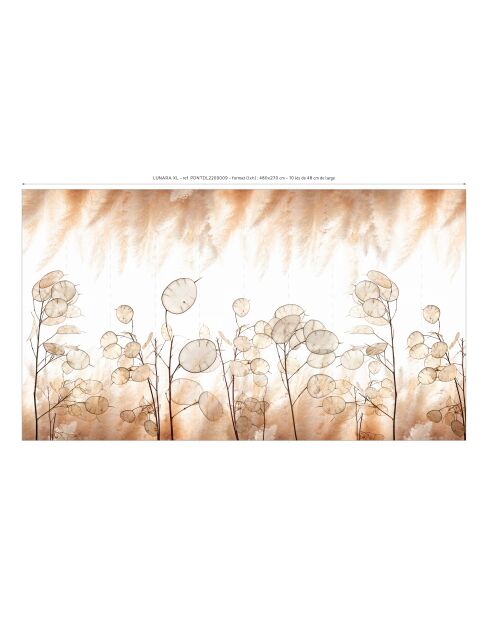 Panoramisch zandbehang Lunara - 480x270 cm