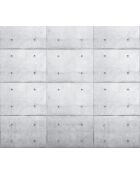 Panoramisch behang Loft Béton gris - 384x335 cm