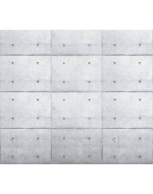Panoramisch behang Loft Béton gris - 384x335 cm