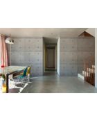 Panoramisch behang Loft Béton gris - 384x335 cm