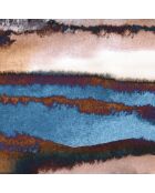 Shibori panoramabehang veelkleurig - 288x290 cm