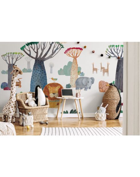 Papel pintado panorámico Cléo multicolor - 336x270 cm