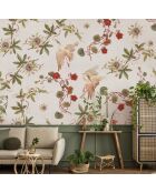 Papier peint panoramique Herons & Flowers multicolore - 288x270 cm