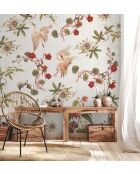 Papier peint panoramique Herons & Flowers multicolore - 288x270 cm