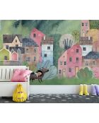 Charlotte panoramabehang veelkleurig - 336x270 cm