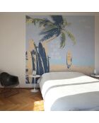 Papier peint panoramique Wave Surfer multicolore - 240x270 cm