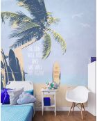 Papier peint panoramique Wave Surfer multicolore - 240x270 cm