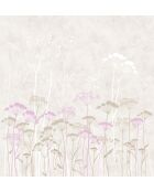 Panoramisch behang Pink Ombelles - 288x300 cm