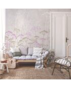 Panoramisch behang Pink Ombelles - 288x300 cm