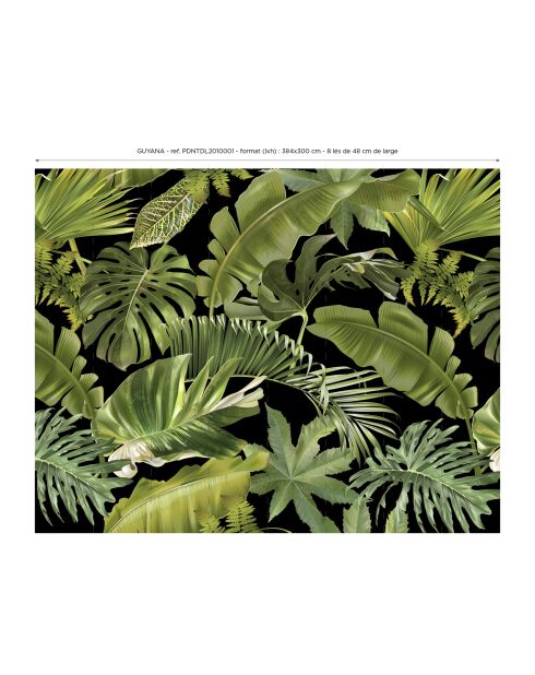 Panoramisch behang Guyana groen - 384x300 cm