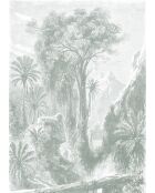 Panorama-Tapete mit Dschungelflechten aus Madagaskar, 192 x 270 cm