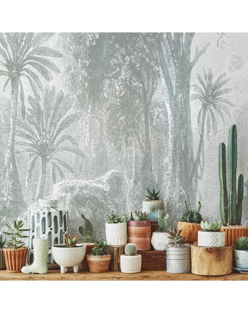 Carta da parati panoramica con licheni della giungla del Madagascar - 192x270 cm