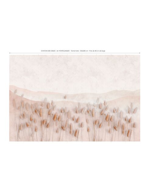 Panoramisch behang Chatons Des Sables beige - 432x285 cm