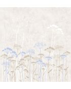 Panoramisch behang Ombelles blauw - 288x300 cm