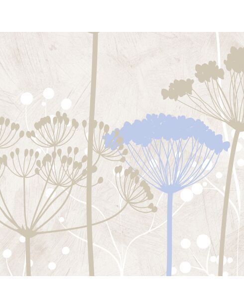 Panoramisch behang Ombelles blauw - 288x300 cm