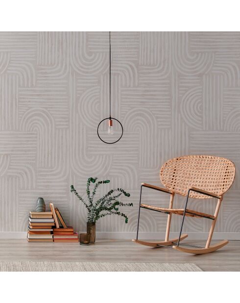 Kreidecreme-Panorama-Tapete - 480x280 cm