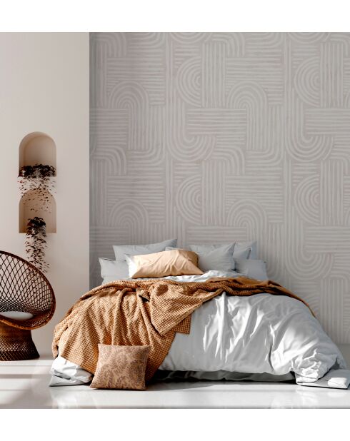 Kreidecreme-Panorama-Tapete - 480x280 cm