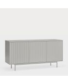 Credenza Sierra 3 ante e 3 cassetti interni grigio chiaro - 159,2x47x79,6 cm