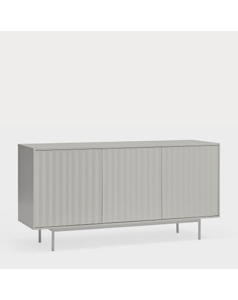 Credenza Sierra 3 ante e 3 cassetti interni grigio chiaro - 159,2x47x79,6 cm