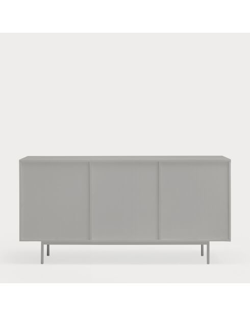 Credenza Sierra 3 ante e 3 cassetti interni grigio chiaro - 159,2x47x79,6 cm