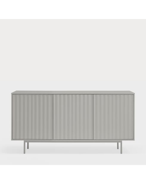 Credenza Sierra 3 ante e 3 cassetti interni grigio chiaro - 159,2x47x79,6 cm