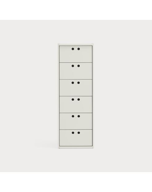 Commode haute Wally crème - 40x40x118cm