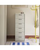 Commode haute Wally crème - 40x40x118cm