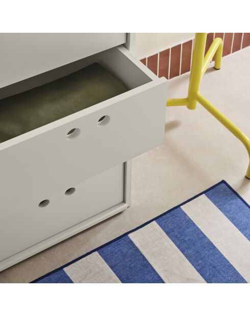 Commode haute Wally crème - 40x40x118cm