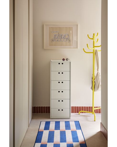 Commode haute Wally crème - 40x40x118cm