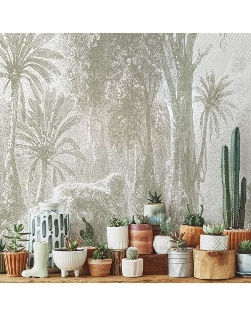 Carta da parati panoramica con salvia della giungla del Madagascar - 192x270 cm
