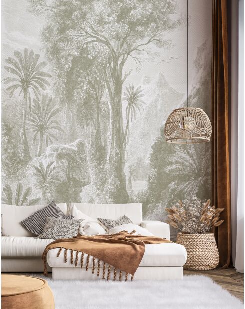 Carta da parati panoramica con salvia della giungla del Madagascar - 192x270 cm
