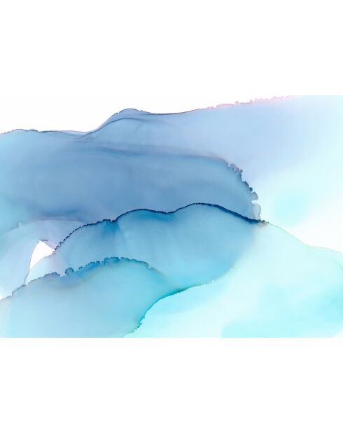 Lazuli blauw panoramabehang - 384x270 cm