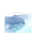 Lazuli blauw panoramabehang - 384x270 cm