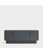 Credenza Totem 4 ante e 3 cassetti grigio antracite - 200x52x77,5cm
