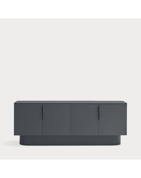 Credenza Totem 4 ante e 3 cassetti grigio antracite - 200x52x77,5cm