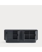 Credenza Totem 4 ante e 3 cassetti grigio antracite - 200x52x77,5cm