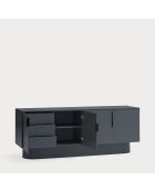 Credenza Totem 4 ante e 3 cassetti grigio antracite - 200x52x77,5cm
