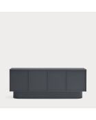 Credenza Totem 4 ante e 3 cassetti grigio antracite - 200x52x77,5cm