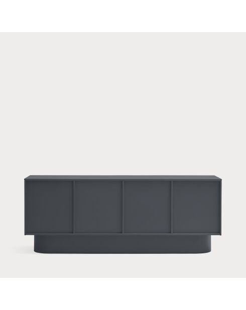 Credenza Totem 4 ante e 3 cassetti grigio antracite - 200x52x77,5cm